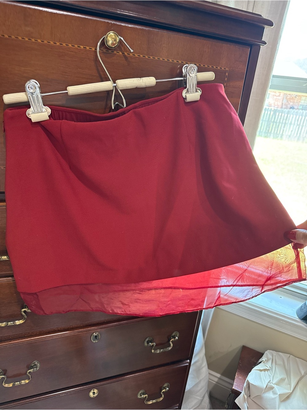 Abercrombie & Fitch Red Mini Skort